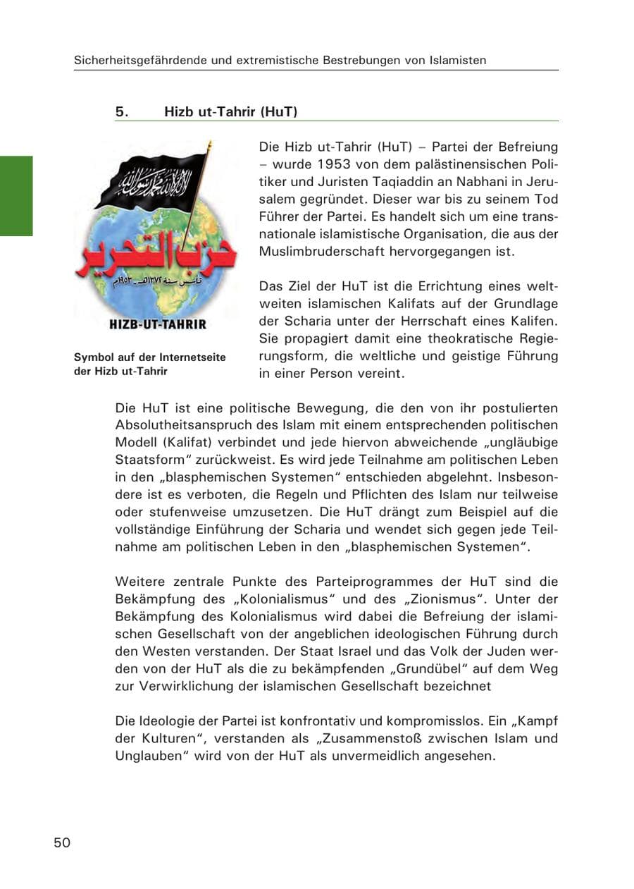Seite 51 des Verfassungsschutzbericht 2015 Hamburg