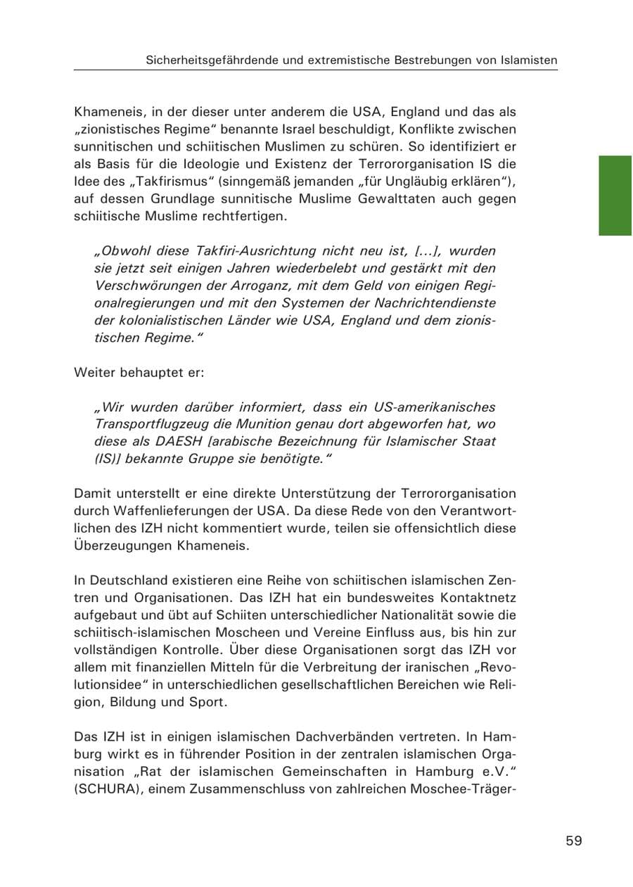 Seite 60 des Verfassungsschutzbericht 2015 Hamburg