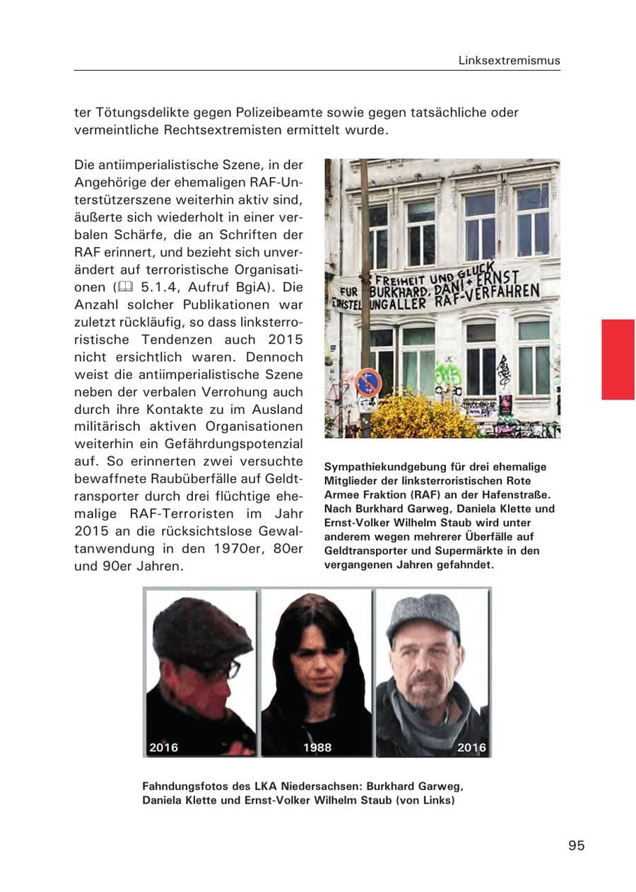 Seite 96 des Verfassungsschutzbericht 2015 Hamburg