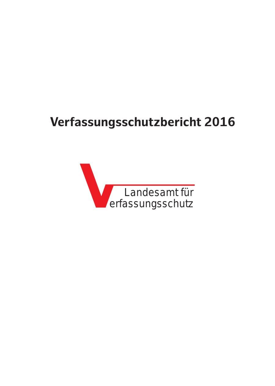 Seite 2 des Verfassungsschutzbericht 2016 Hamburg