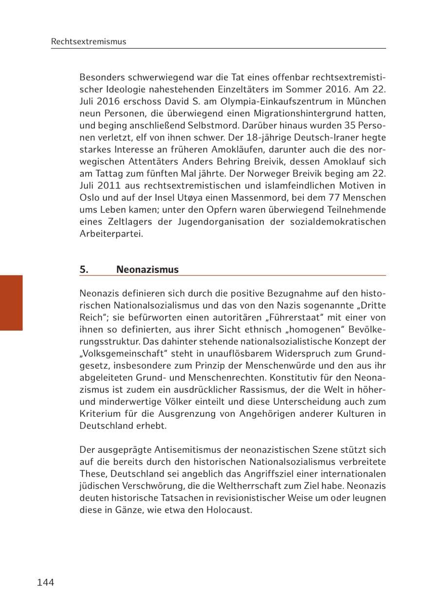 Seite 144 des Verfassungsschutzbericht 2016 Hamburg