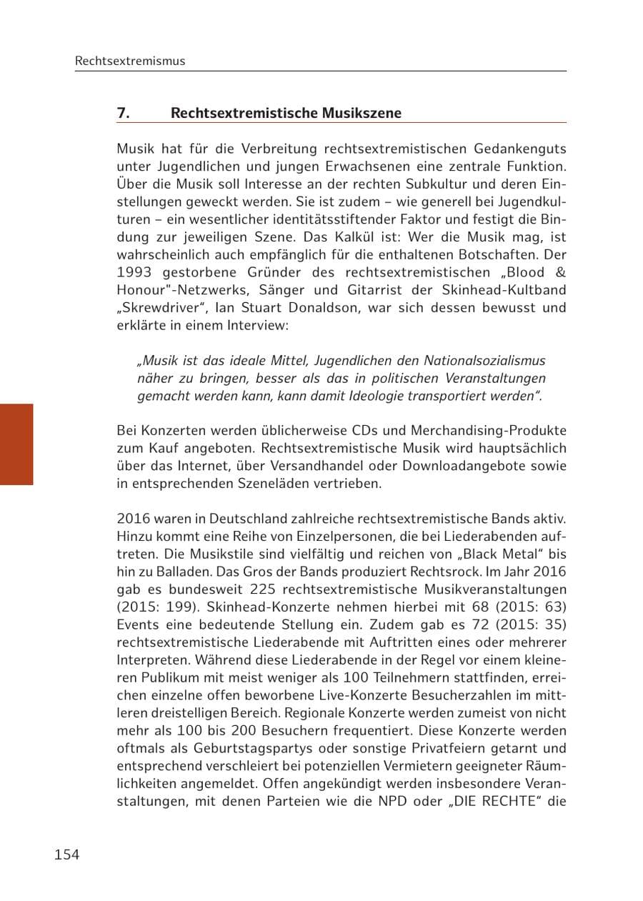 Seite 154 des Verfassungsschutzbericht 2016 Hamburg