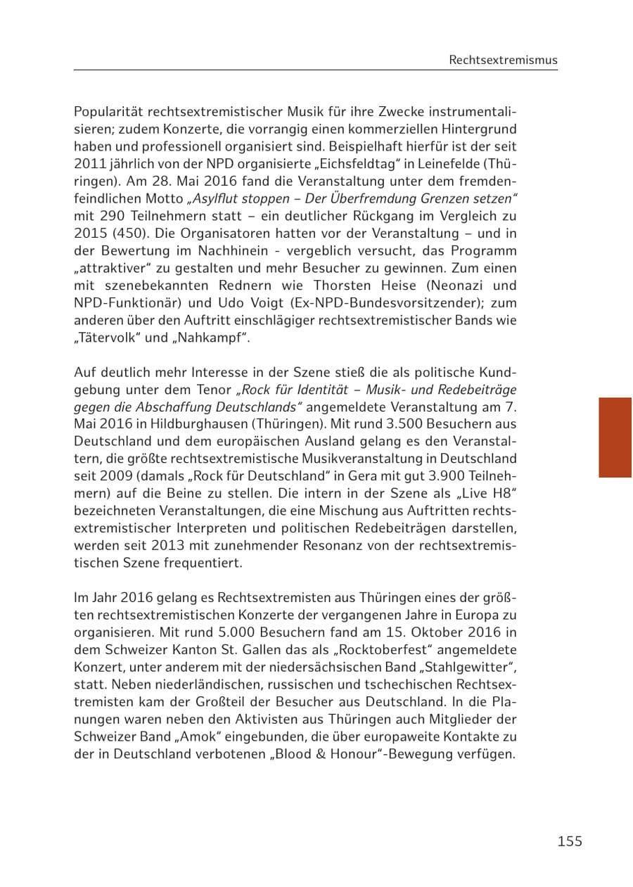 Seite 155 des Verfassungsschutzbericht 2016 Hamburg