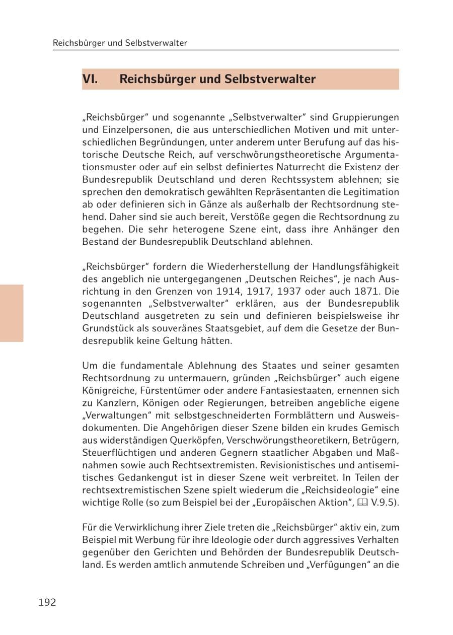 Seite 191 des Verfassungsschutzbericht 2016 Hamburg