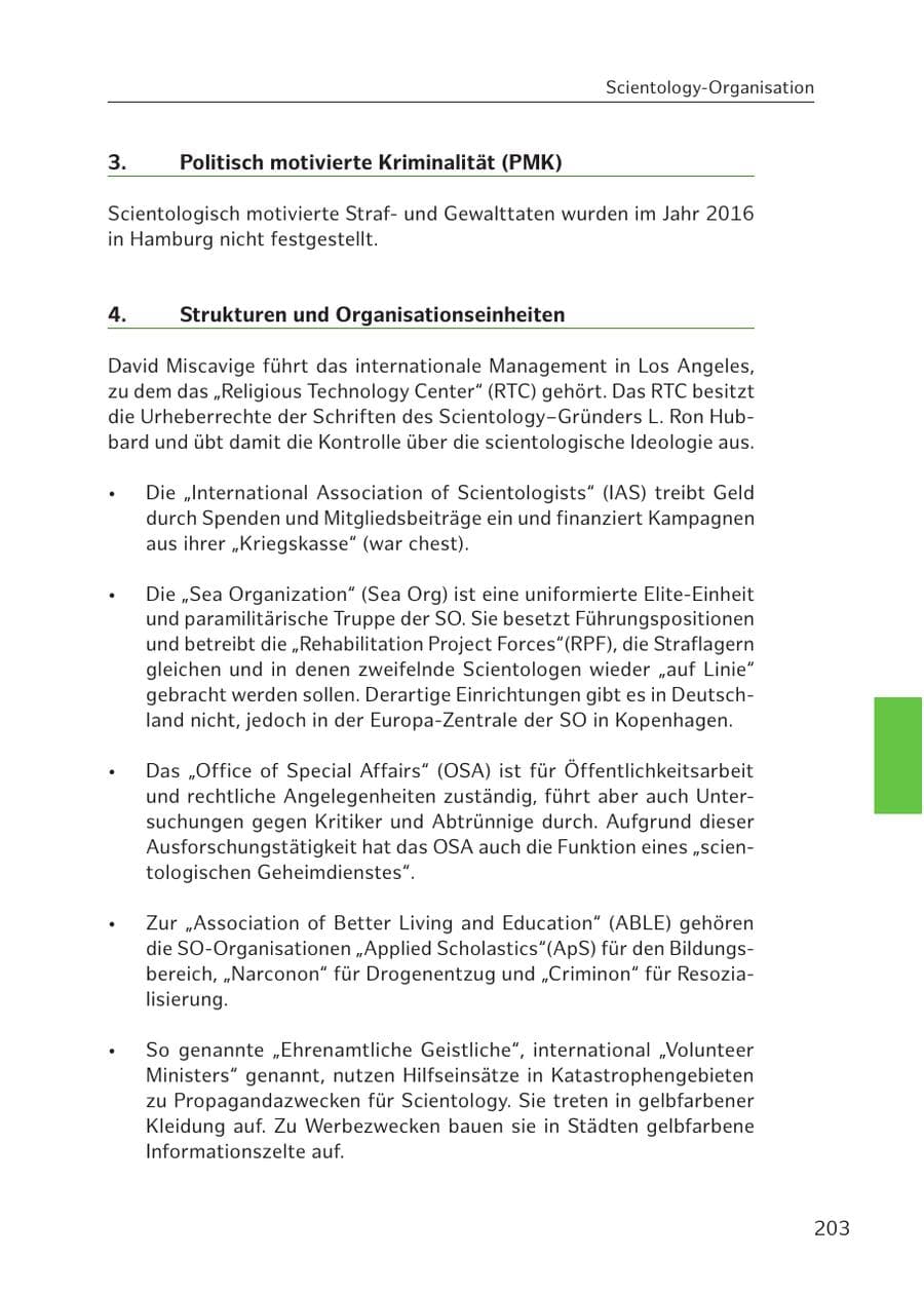 Seite 202 des Verfassungsschutzbericht 2016 Hamburg