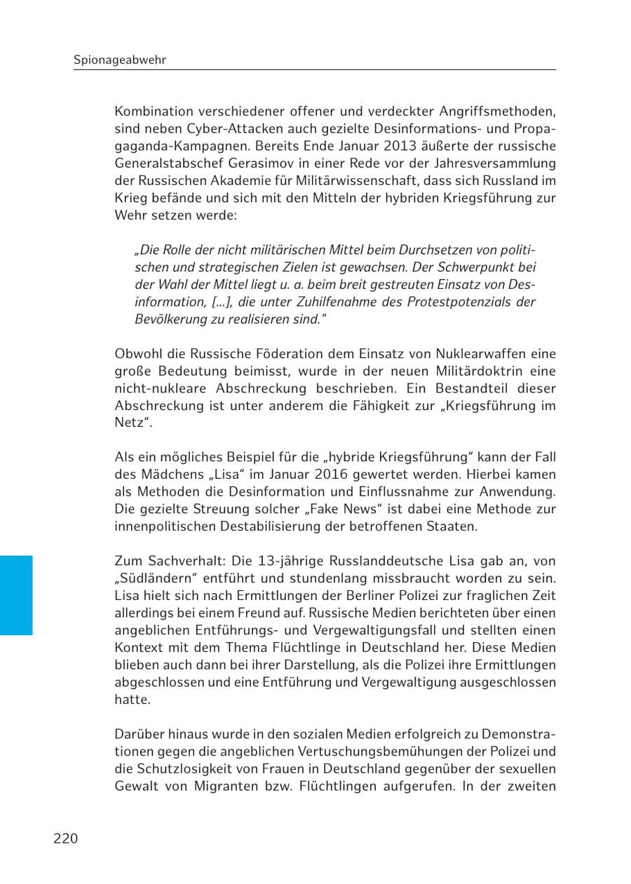 Seite 219 des Verfassungsschutzbericht 2016 Hamburg