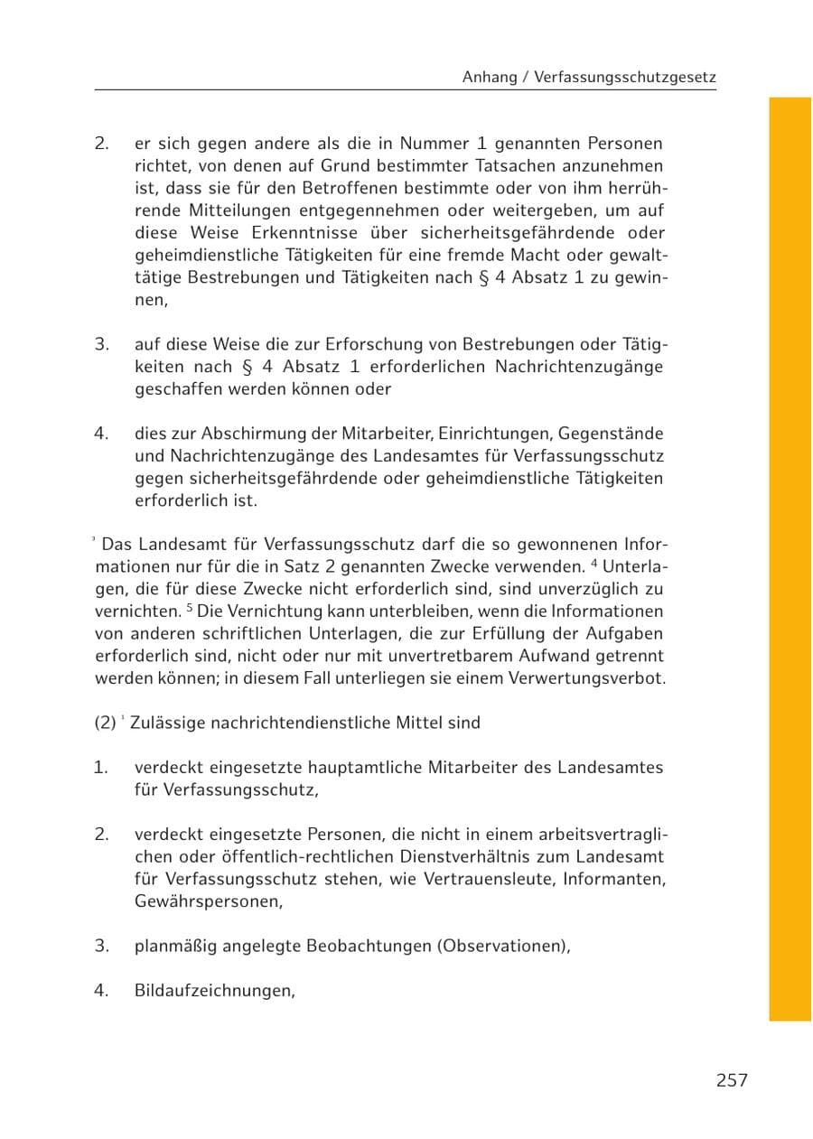 Seite 255 des Verfassungsschutzbericht 2016 Hamburg