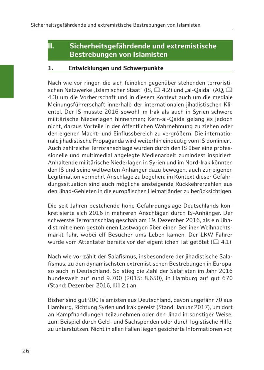 Seite 27 des Verfassungsschutzbericht 2016 Hamburg