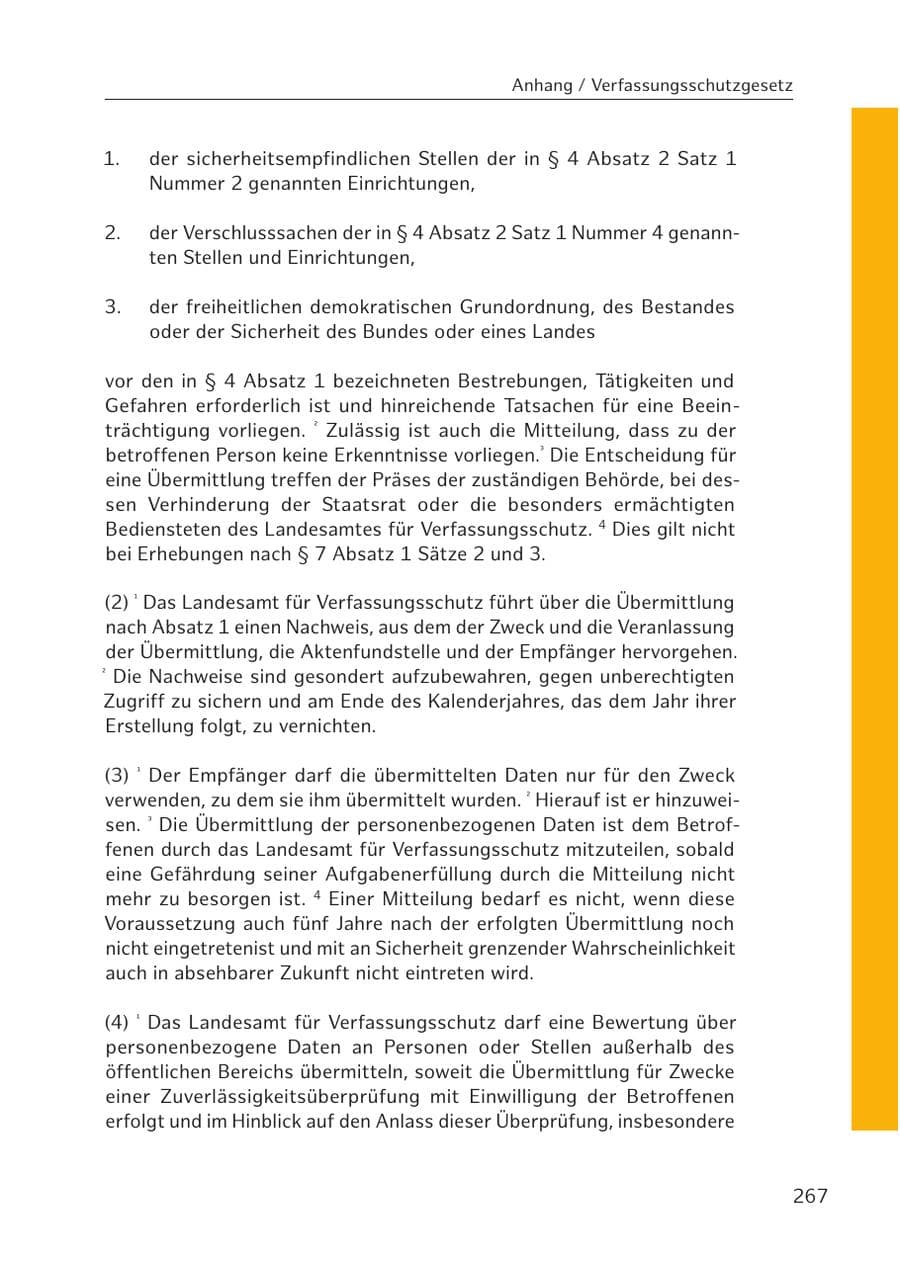 Seite 265 des Verfassungsschutzbericht 2016 Hamburg