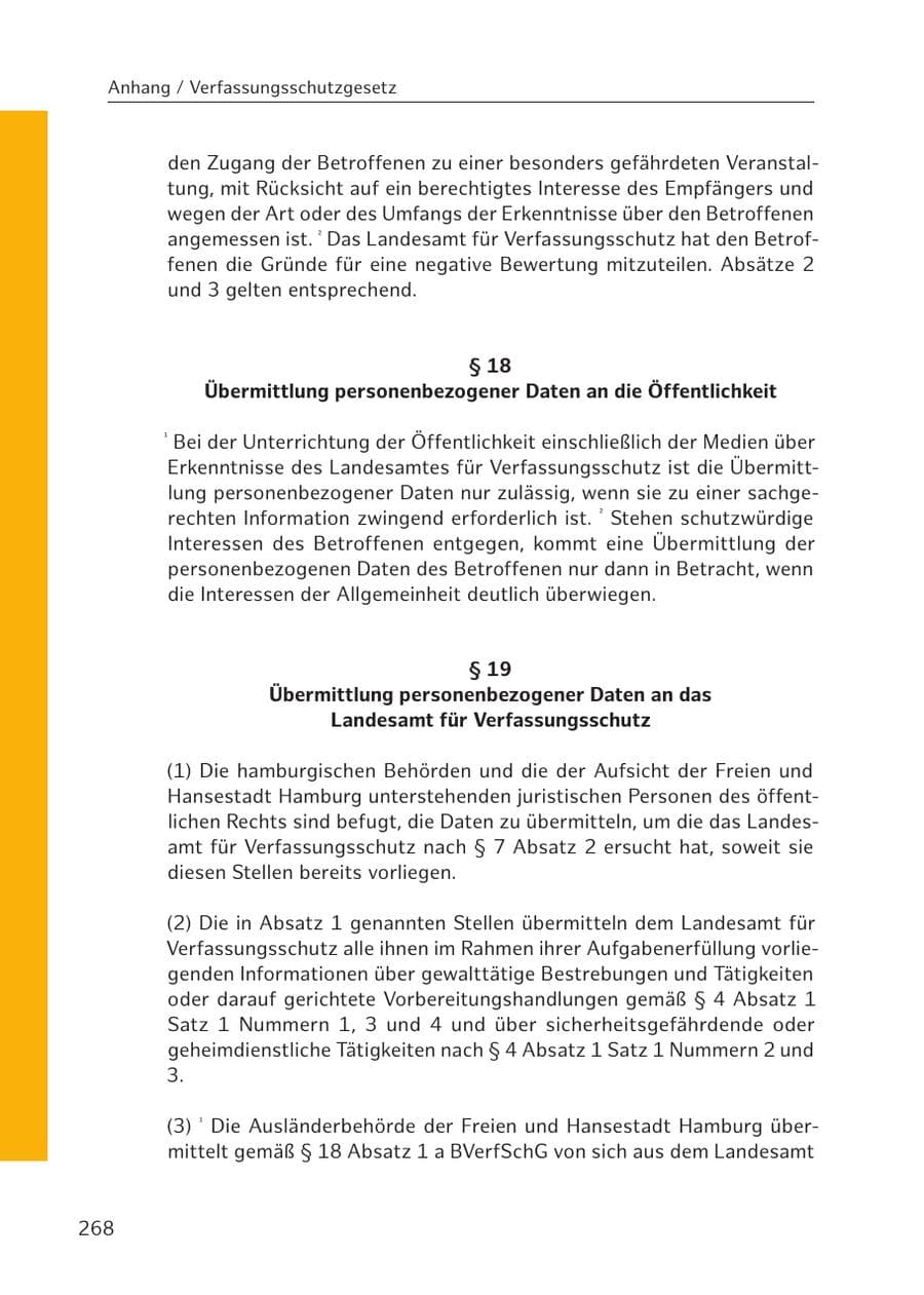 Seite 266 des Verfassungsschutzbericht 2016 Hamburg