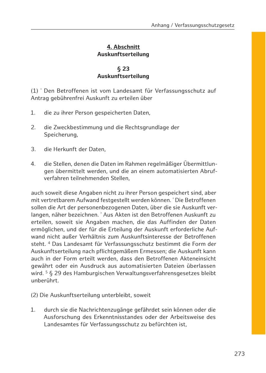 Seite 271 des Verfassungsschutzbericht 2016 Hamburg