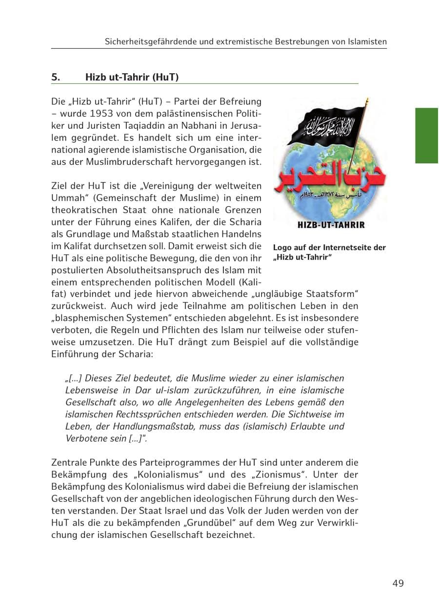 Seite 50 des Verfassungsschutzbericht 2016 Hamburg