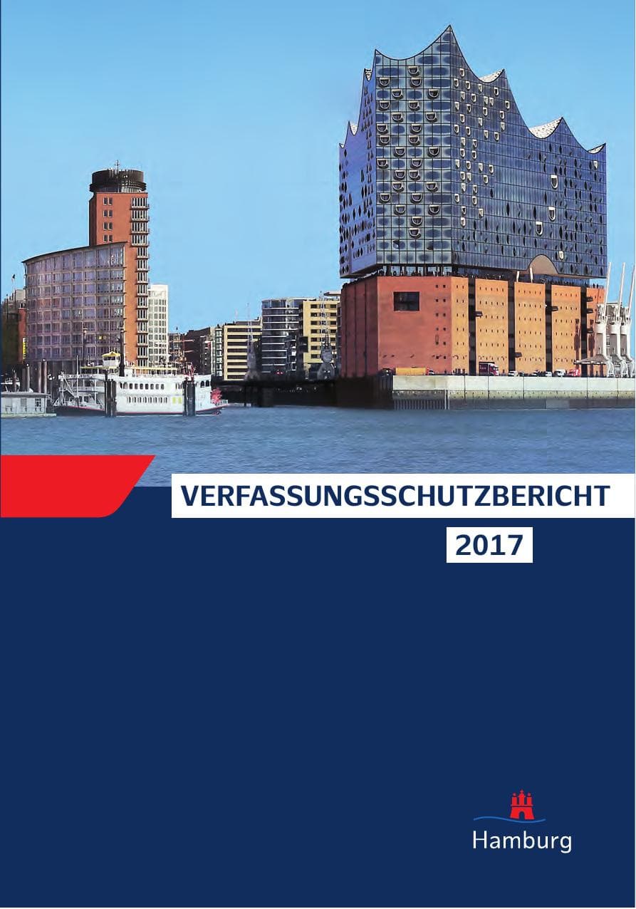 Seite 1 des Verfassungsschutzbericht 2017 Hamburg