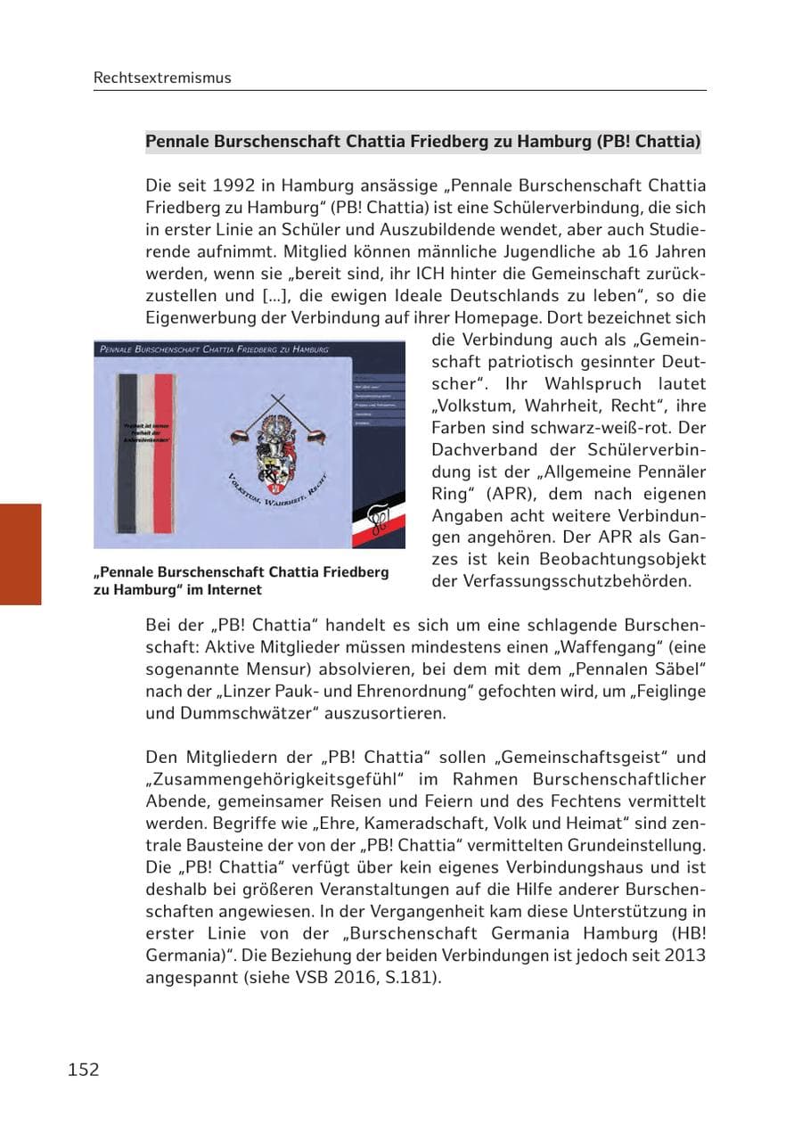 Seite 151 des Verfassungsschutzbericht 2017 Hamburg