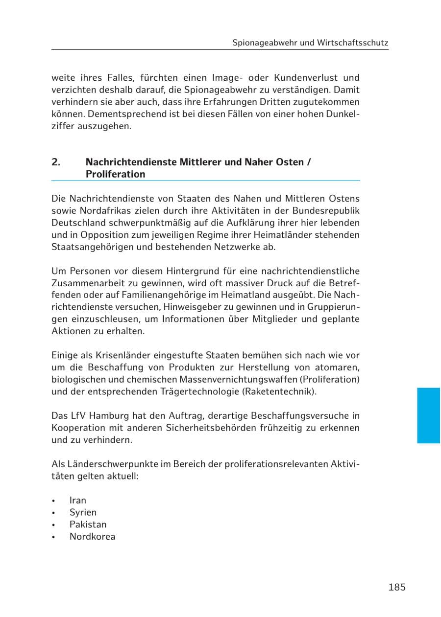 Seite 183 des Verfassungsschutzbericht 2017 Hamburg
