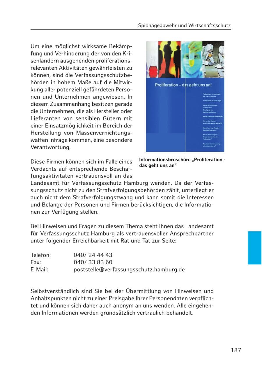 Seite 185 des Verfassungsschutzbericht 2017 Hamburg