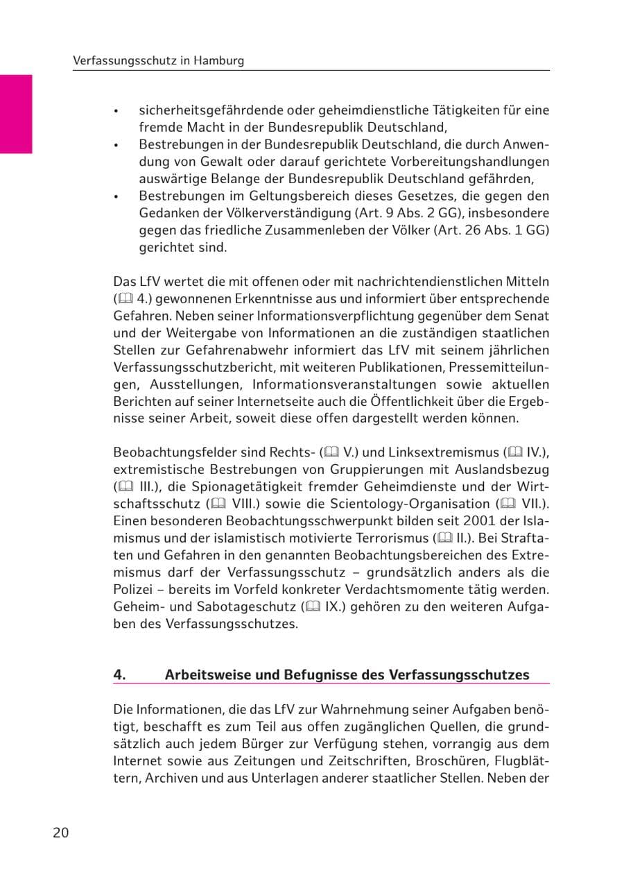 Seite 20 des Verfassungsschutzbericht 2017 Hamburg