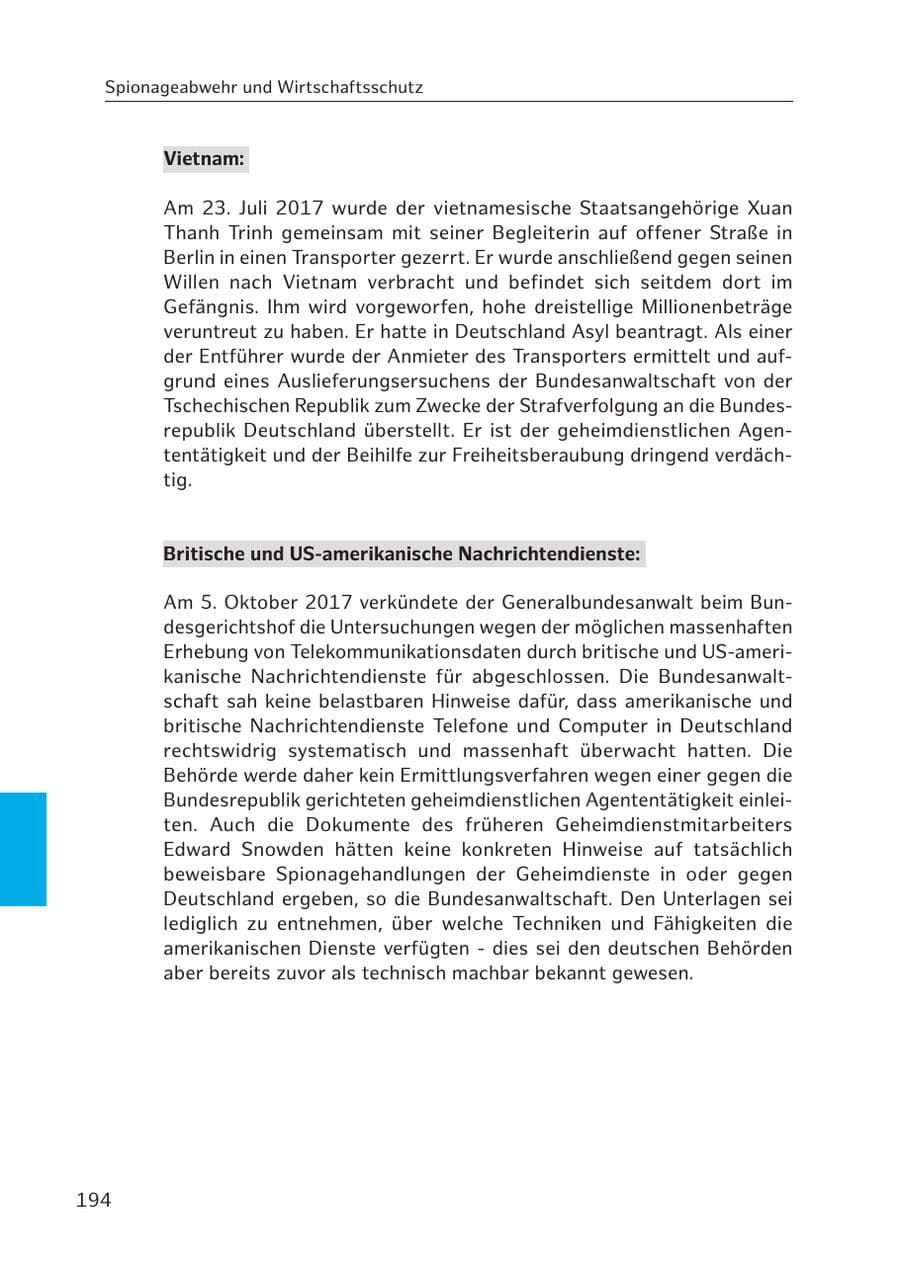 Seite 192 des Verfassungsschutzbericht 2017 Hamburg