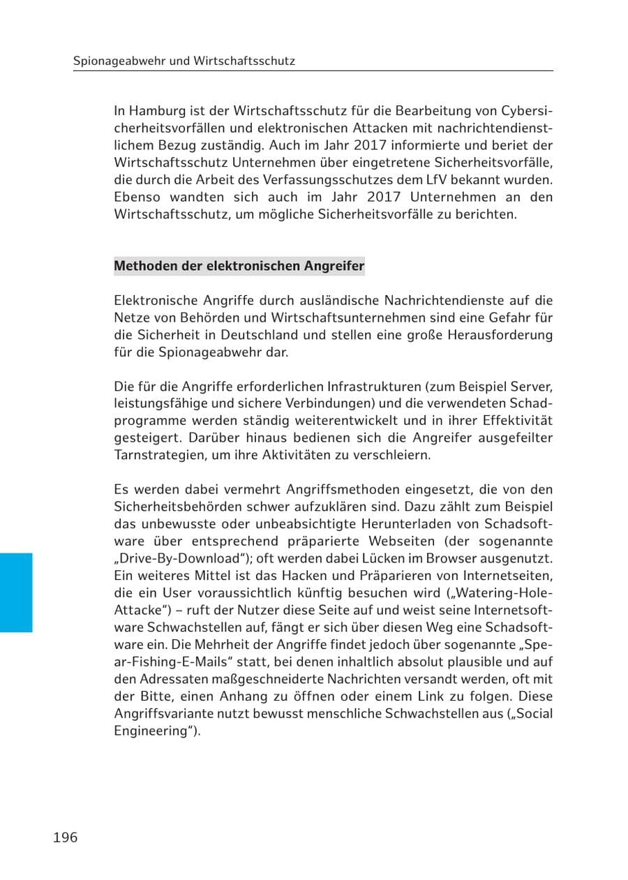 Seite 194 des Verfassungsschutzbericht 2017 Hamburg