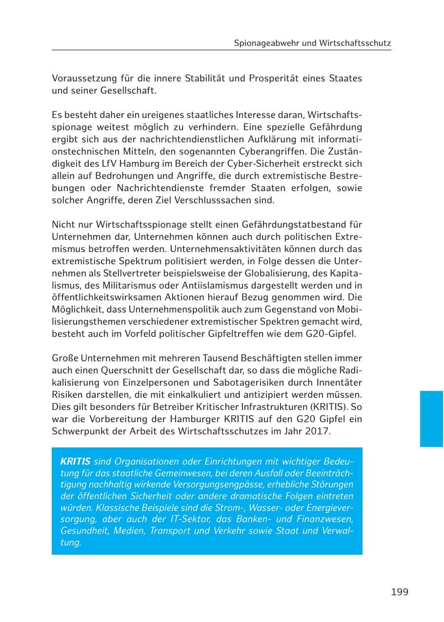 Seite 197 des Verfassungsschutzbericht 2017 Hamburg