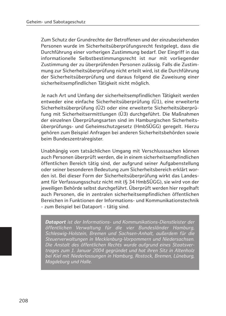 Seite 205 des Verfassungsschutzbericht 2017 Hamburg