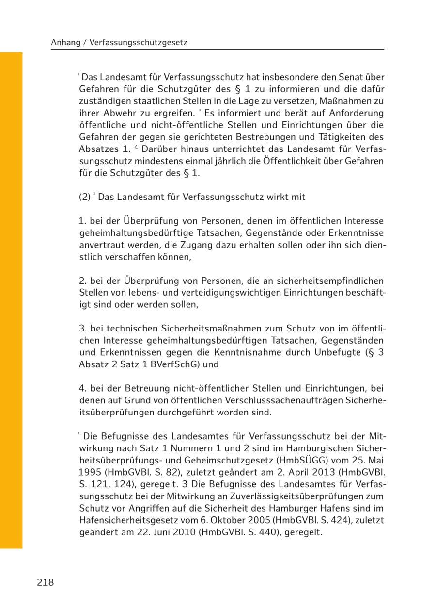Seite 214 des Verfassungsschutzbericht 2017 Hamburg