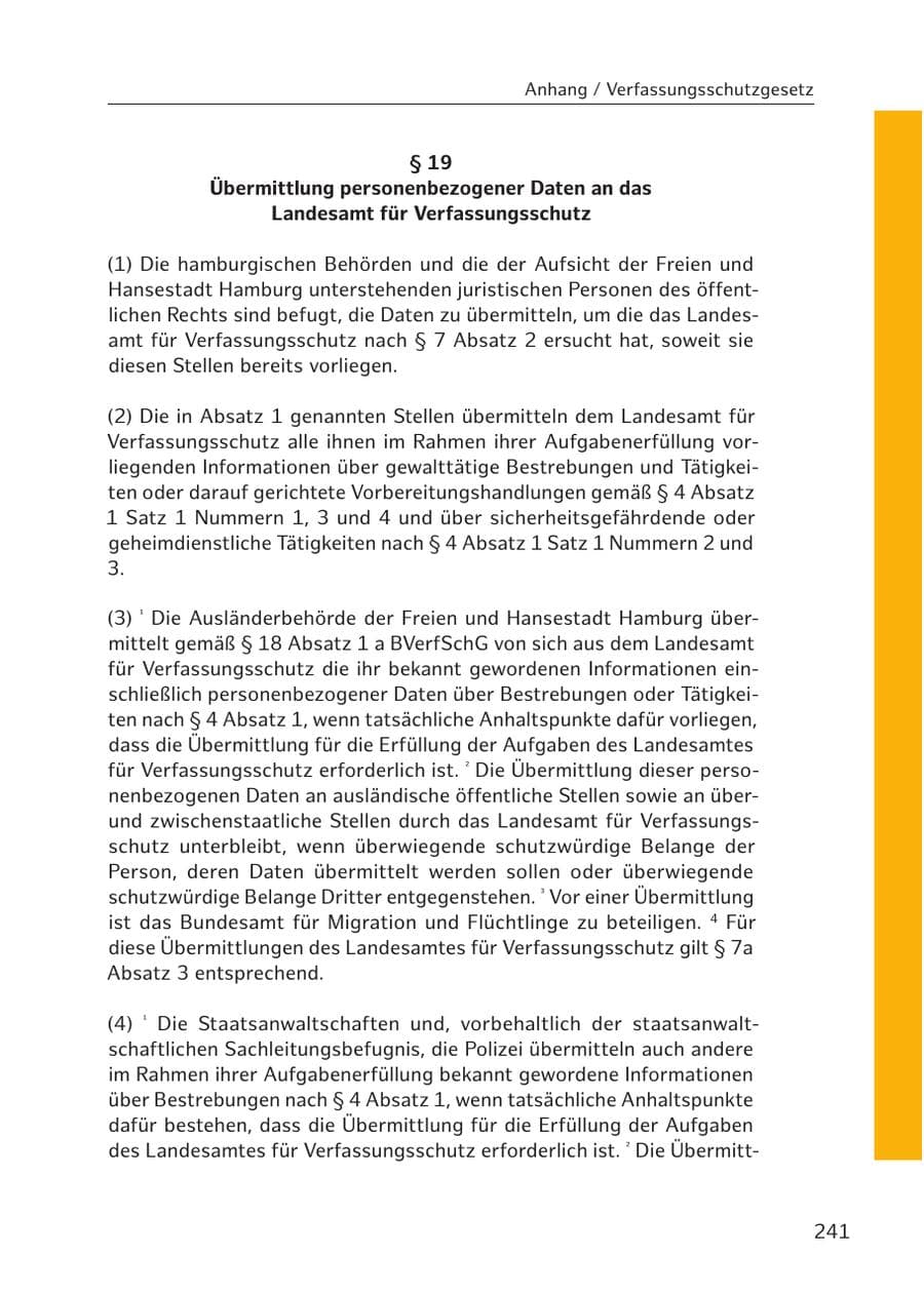 Seite 237 des Verfassungsschutzbericht 2017 Hamburg