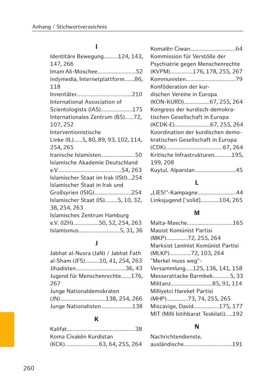 Seite 256 des Verfassungsschutzbericht 2017 Hamburg