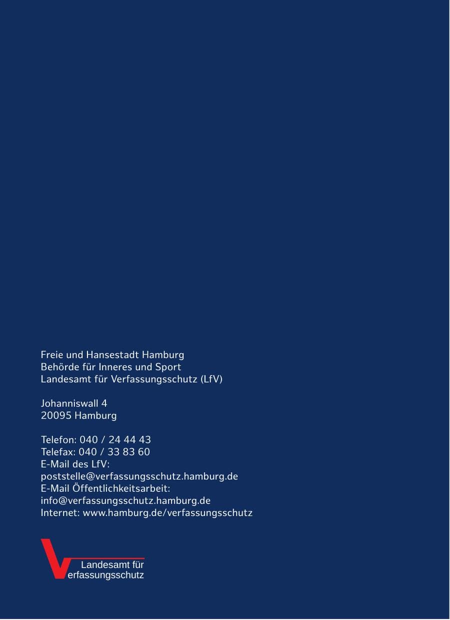 Seite 264 des Verfassungsschutzbericht 2017 Hamburg