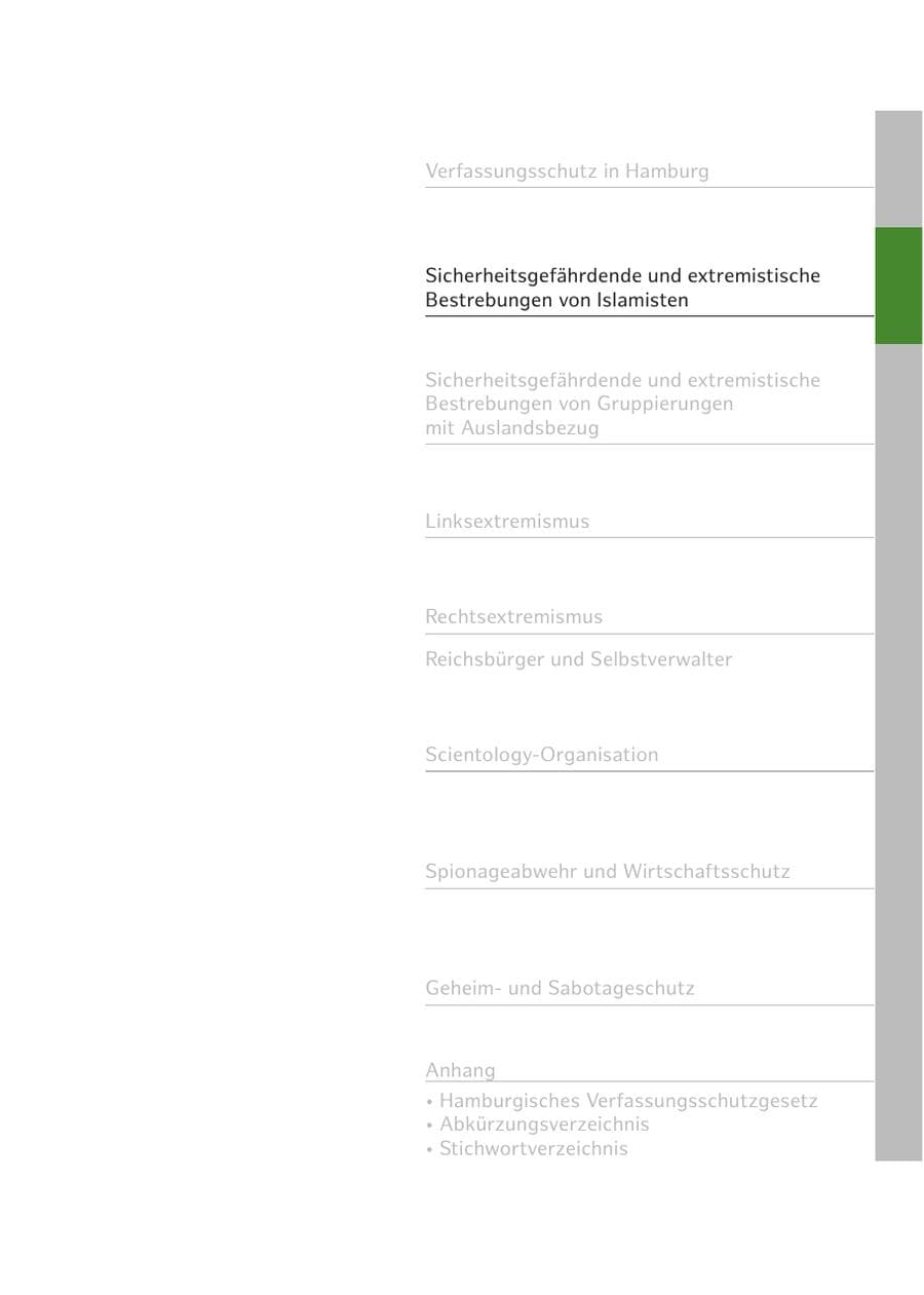 Seite 29 des Verfassungsschutzbericht 2017 Hamburg