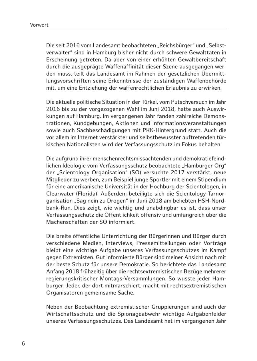 Seite 7 des Verfassungsschutzbericht 2017 Hamburg