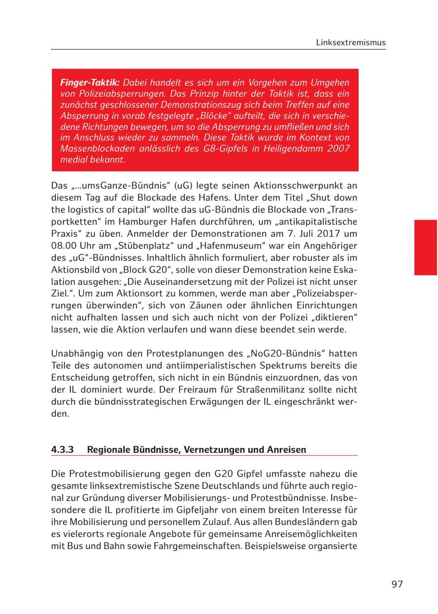 Seite 96 des Verfassungsschutzbericht 2017 Hamburg