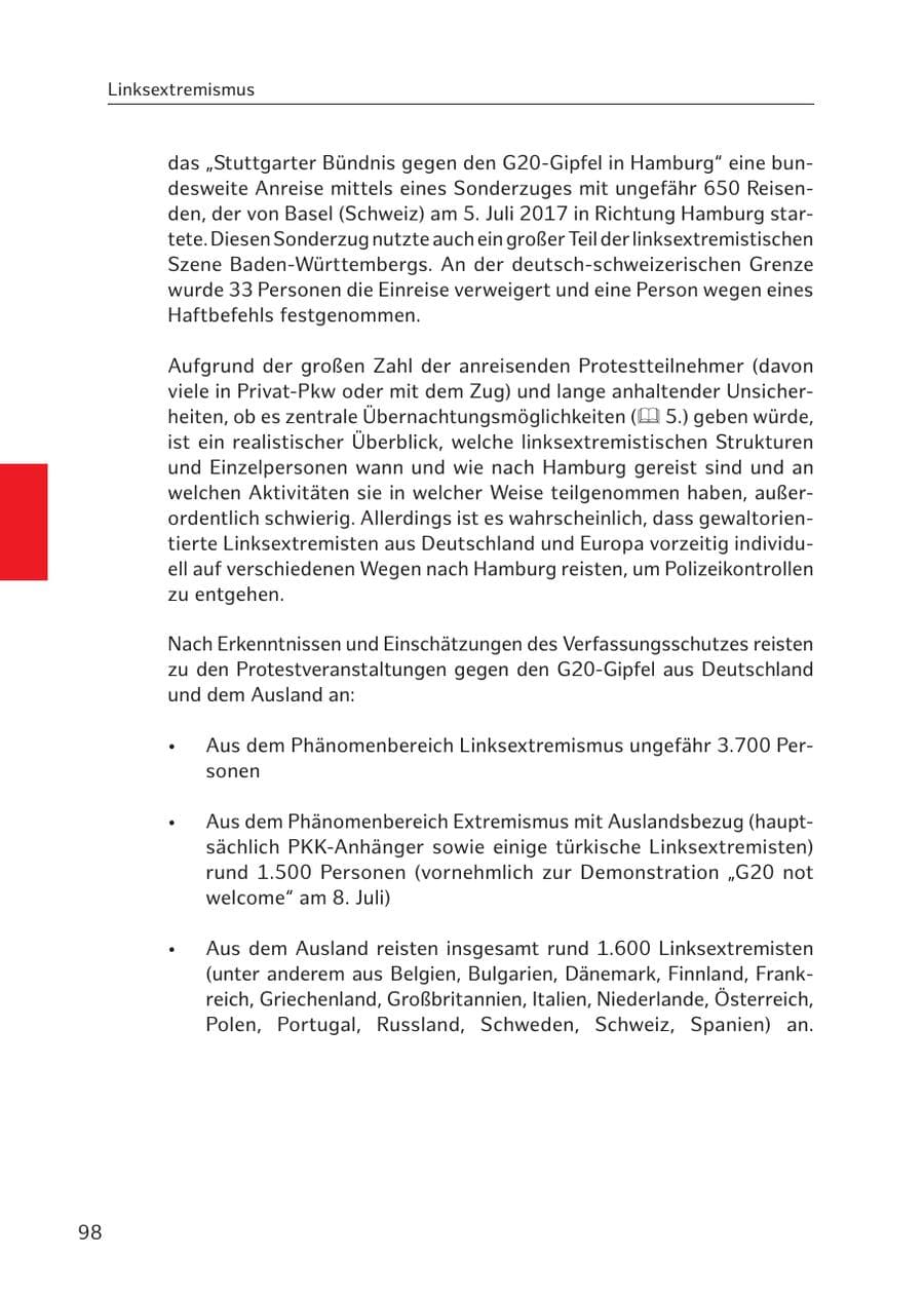 Seite 97 des Verfassungsschutzbericht 2017 Hamburg