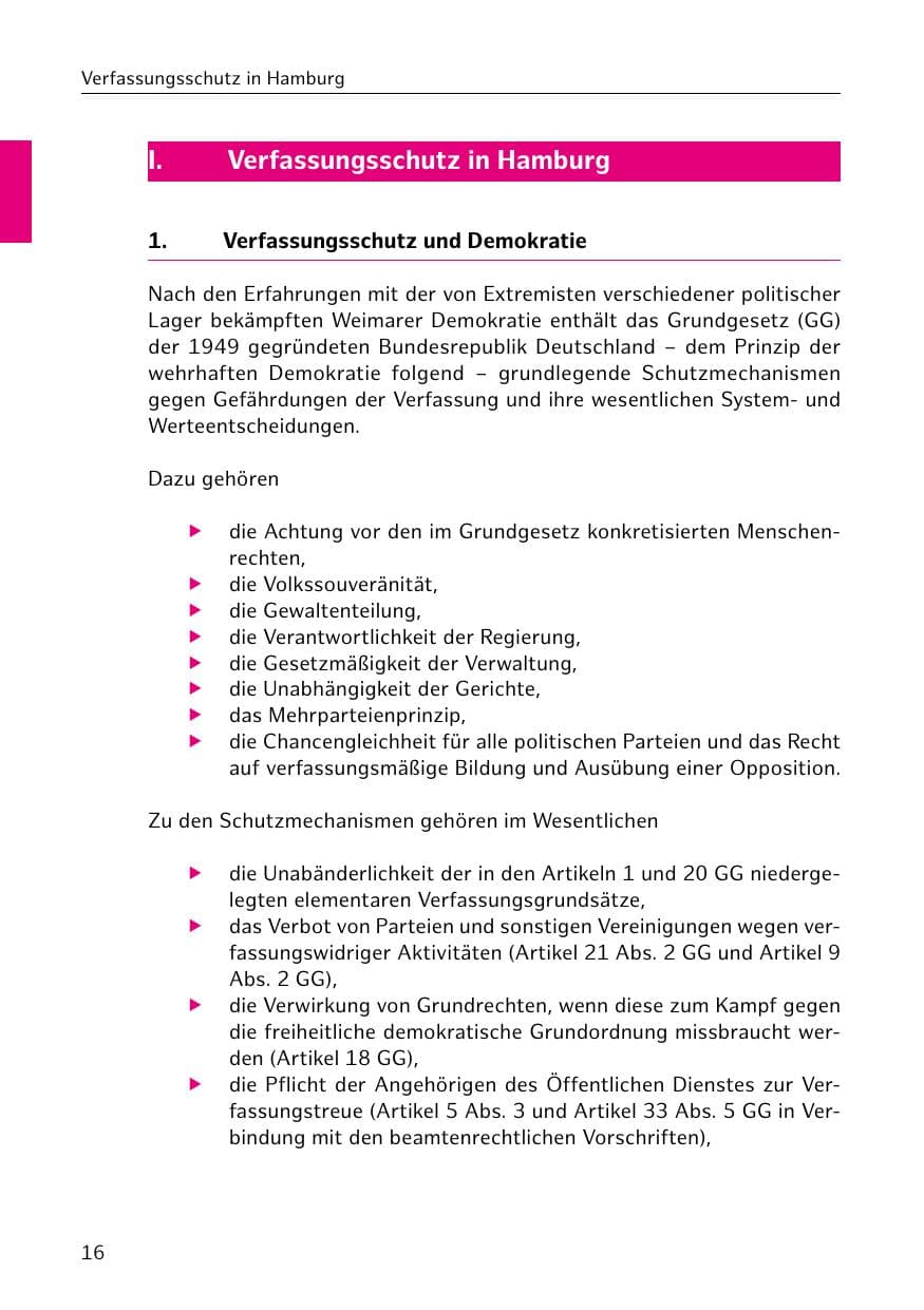 Seite 17 des Verfassungsschutzbericht 2018 Hamburg
