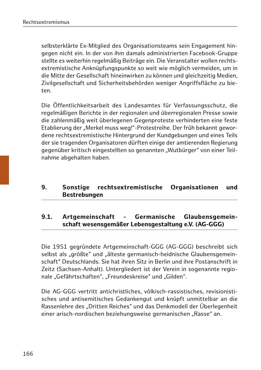 Seite 167 des Verfassungsschutzbericht 2018 Hamburg