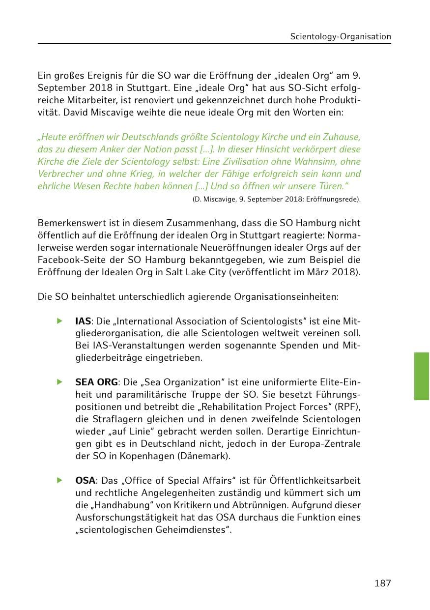 Seite 188 des Verfassungsschutzbericht 2018 Hamburg