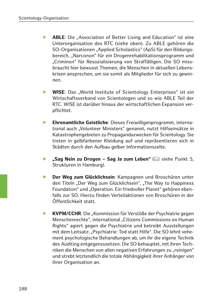 Seite 189 des Verfassungsschutzbericht 2018 Hamburg