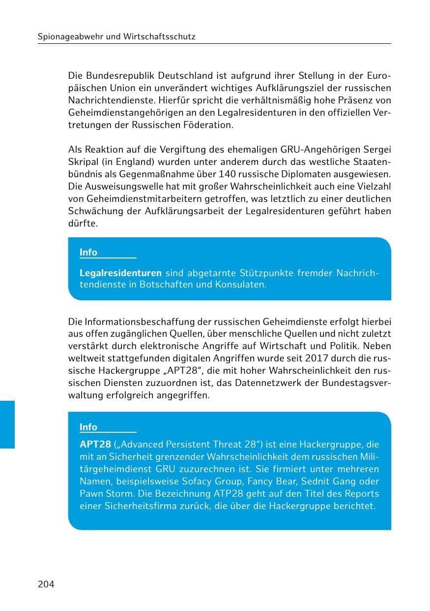 Seite 205 des Verfassungsschutzbericht 2018 Hamburg