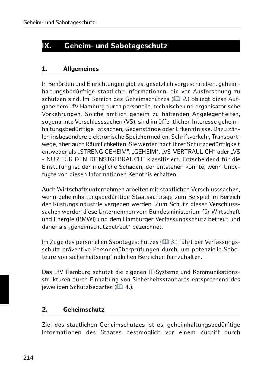Seite 215 des Verfassungsschutzbericht 2018 Hamburg