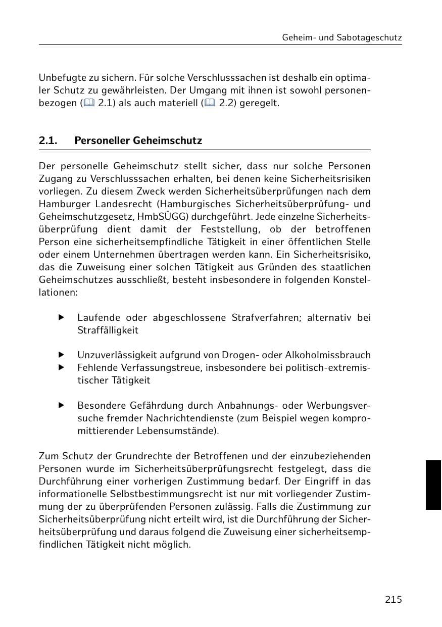 Seite 216 des Verfassungsschutzbericht 2018 Hamburg