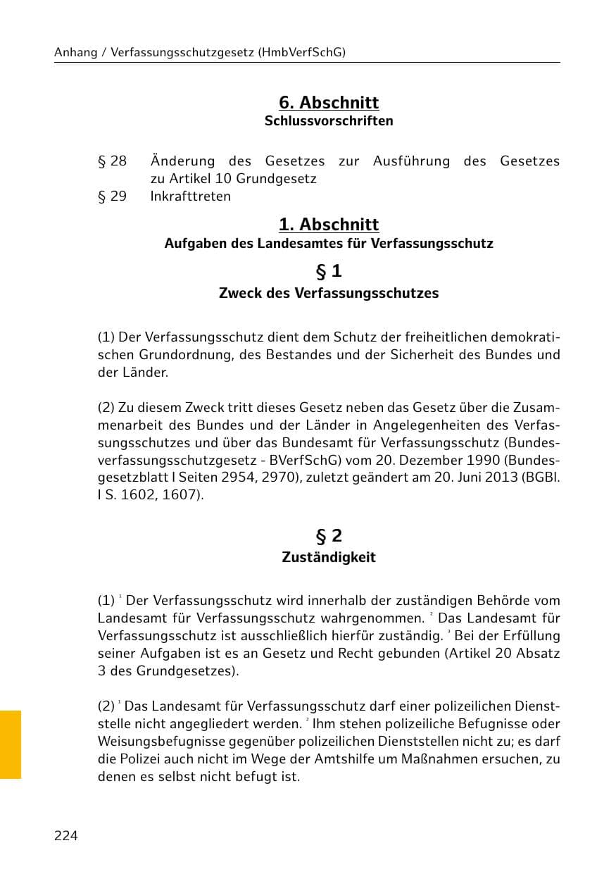 Seite 225 des Verfassungsschutzbericht 2018 Hamburg