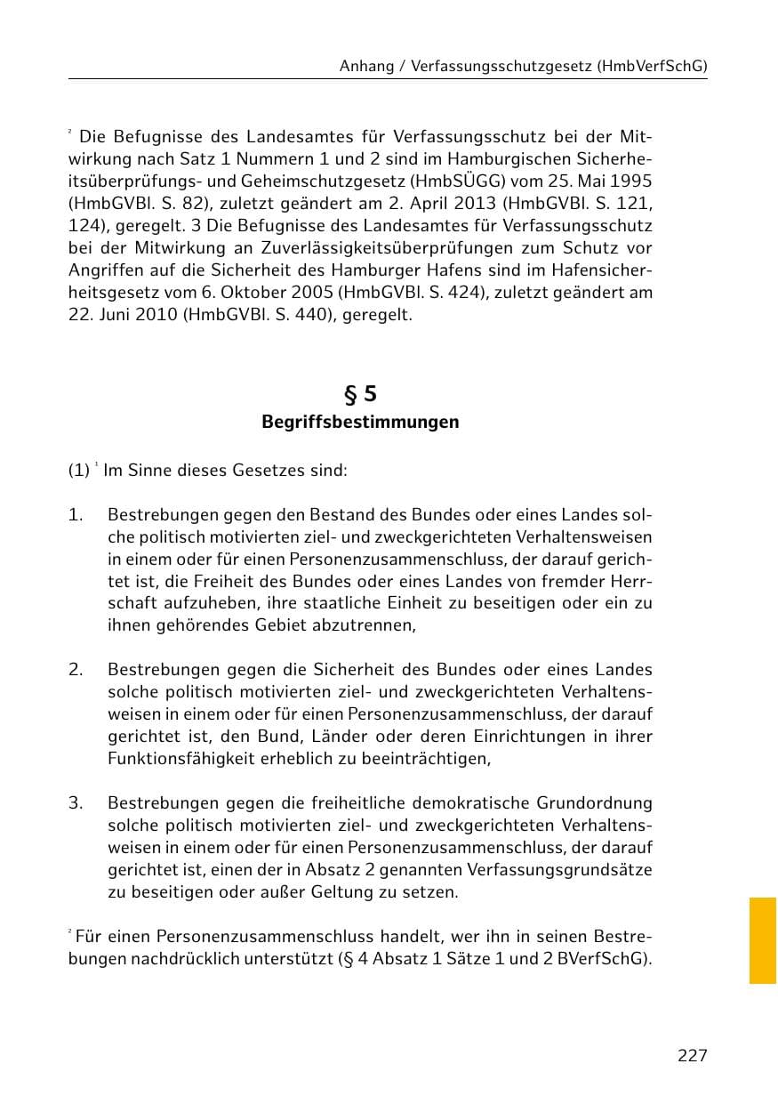 Seite 228 des Verfassungsschutzbericht 2018 Hamburg