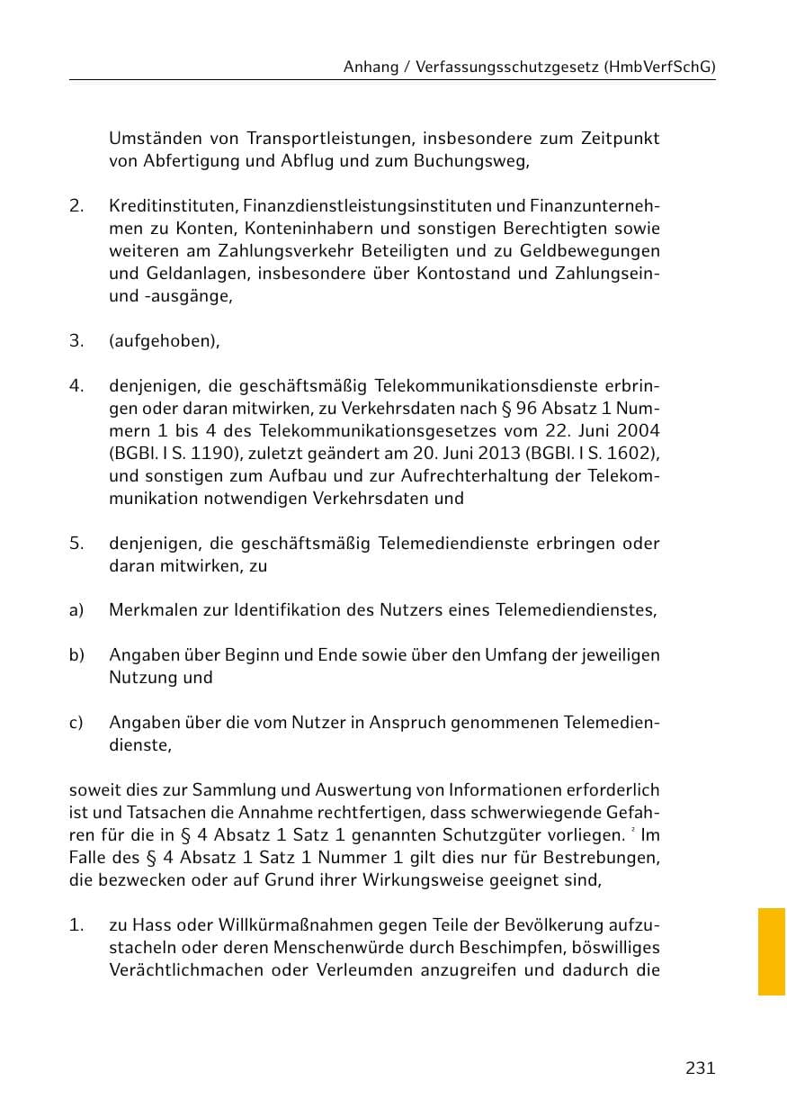 Seite 232 des Verfassungsschutzbericht 2018 Hamburg
