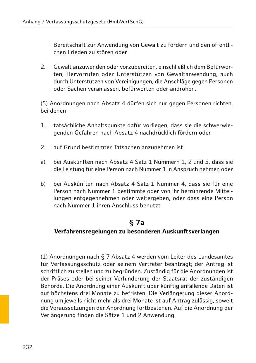 Seite 233 des Verfassungsschutzbericht 2018 Hamburg