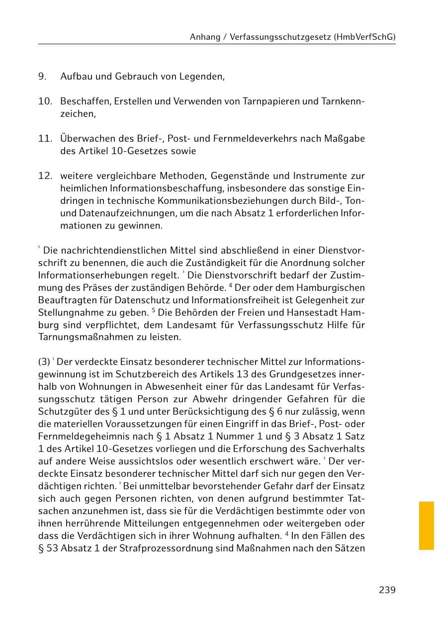 Seite 240 des Verfassungsschutzbericht 2018 Hamburg