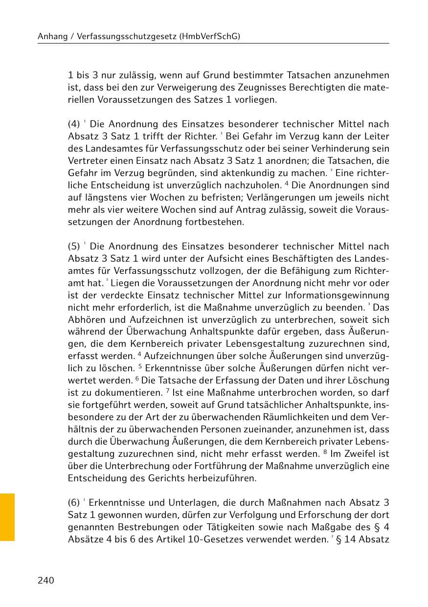 Seite 241 des Verfassungsschutzbericht 2018 Hamburg