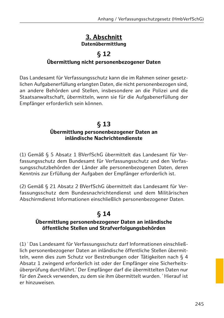 Seite 246 des Verfassungsschutzbericht 2018 Hamburg