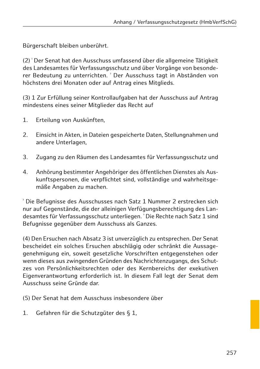 Seite 258 des Verfassungsschutzbericht 2018 Hamburg
