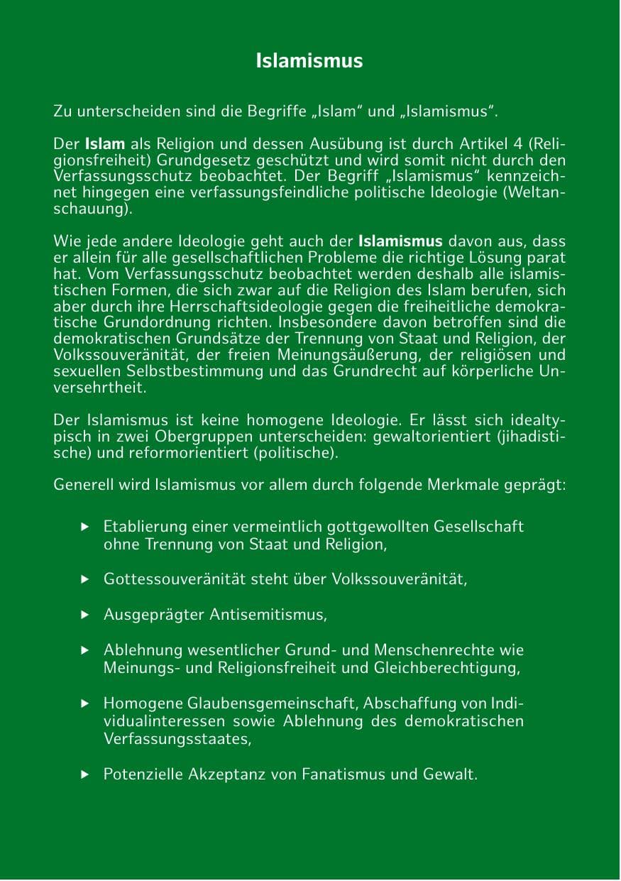 Seite 30 des Verfassungsschutzbericht 2018 Hamburg