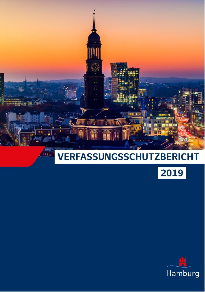 Seite 1 des Verfassungsschutzbericht 2019 Hamburg